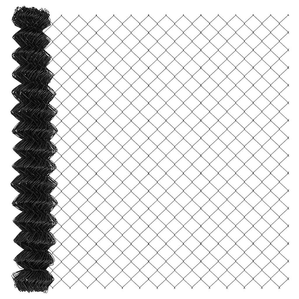 Fence Post Grey 10 x 1.5 m (60 x 60 mm mesh) Steel and PVC