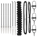 Fence Post Grey 10 x 1.6 m (60 x 60 mm mesh) Steel and PVC