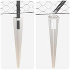 Fence Post Grey 25 x 1 m (40 x 40 mm mesh) Steel and PVC