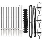 Fence Post Grey 25 x 1.2 m (60 x 60 mm mesh) Steel and PVC