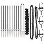 Fence Post Grey 25 x 1.6 m (60 x 60 mm mesh) Steel and PVC