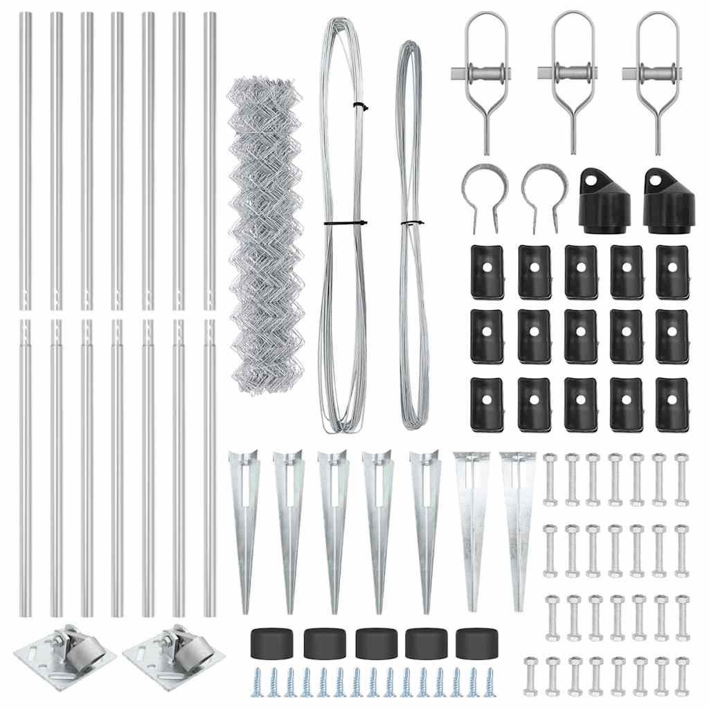 Fence Post Silver 10 x 1.2 m (60 x 60 mm mesh) Steel
