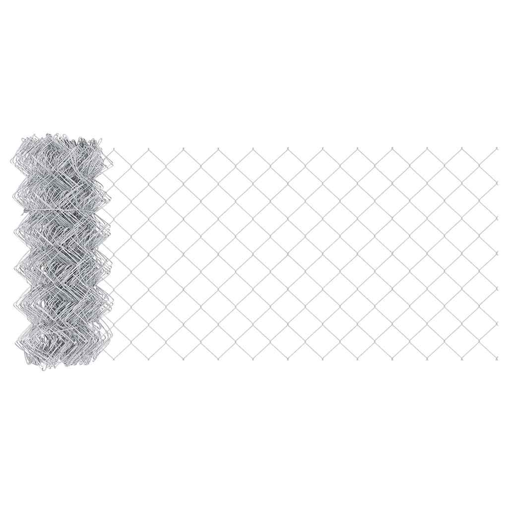 Fence Post Silver 25 x 0.6 m (40 x 40 mm mesh) Steel