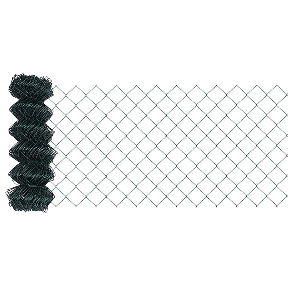 Fence Post Green 10 x 0.4 m (40 x 40 mm mesh) Steel and PVC