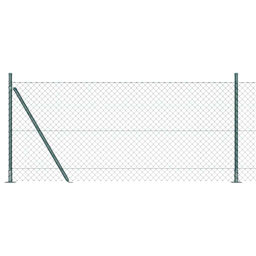 Fence Post Green 10 x 1 m (40 x 40 mm mesh) Steel and PVC