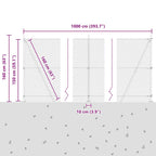Fence Post Green 10 x 1.5 m (40 x 40 mm mesh) Steel and PVC