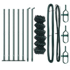 Fence Post Green 10 x 0.4 m (60 x 60 mm mesh) Steel and PVC