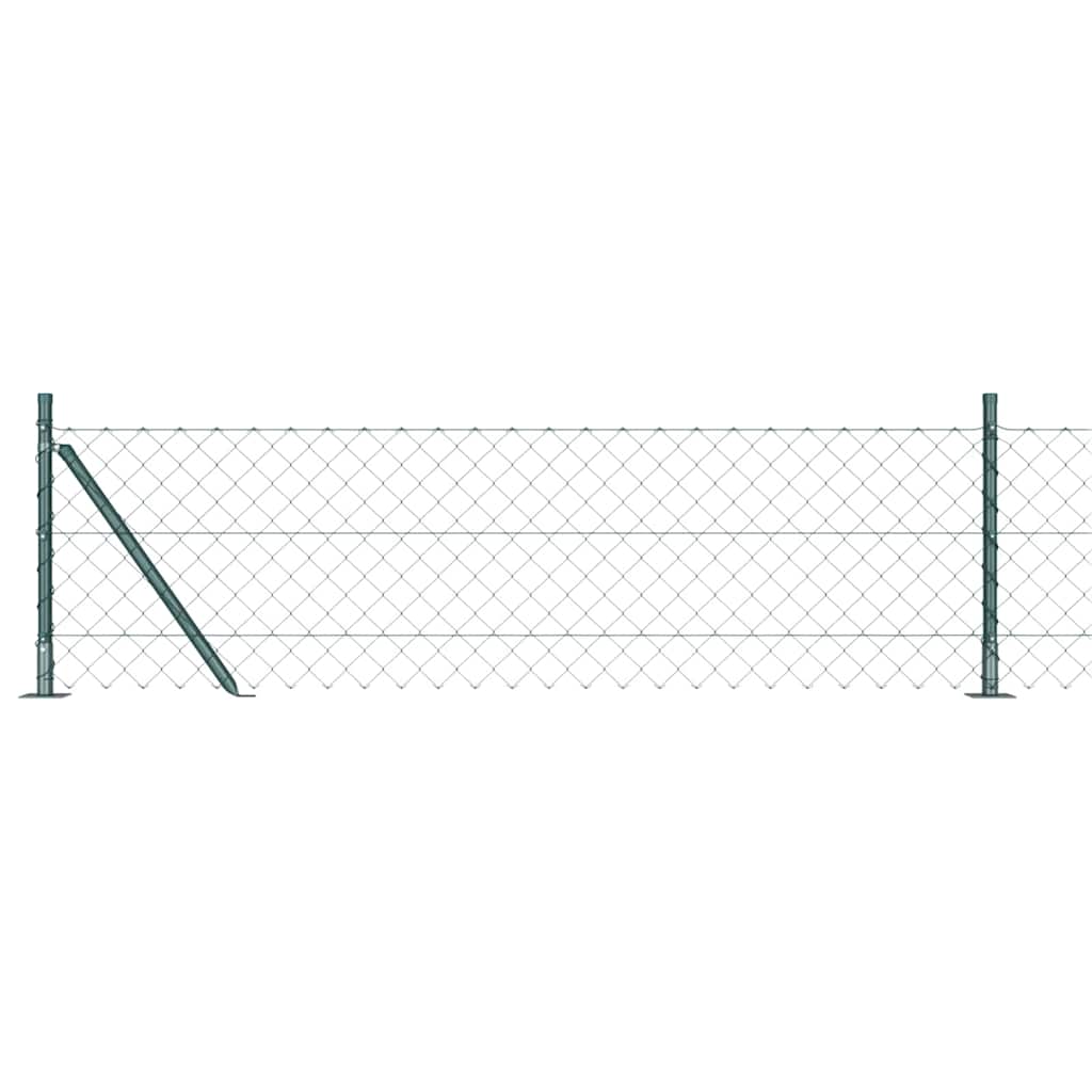 Fence Post Green 10 x 0.6 m (60 x 60 mm mesh) Steel and PVC