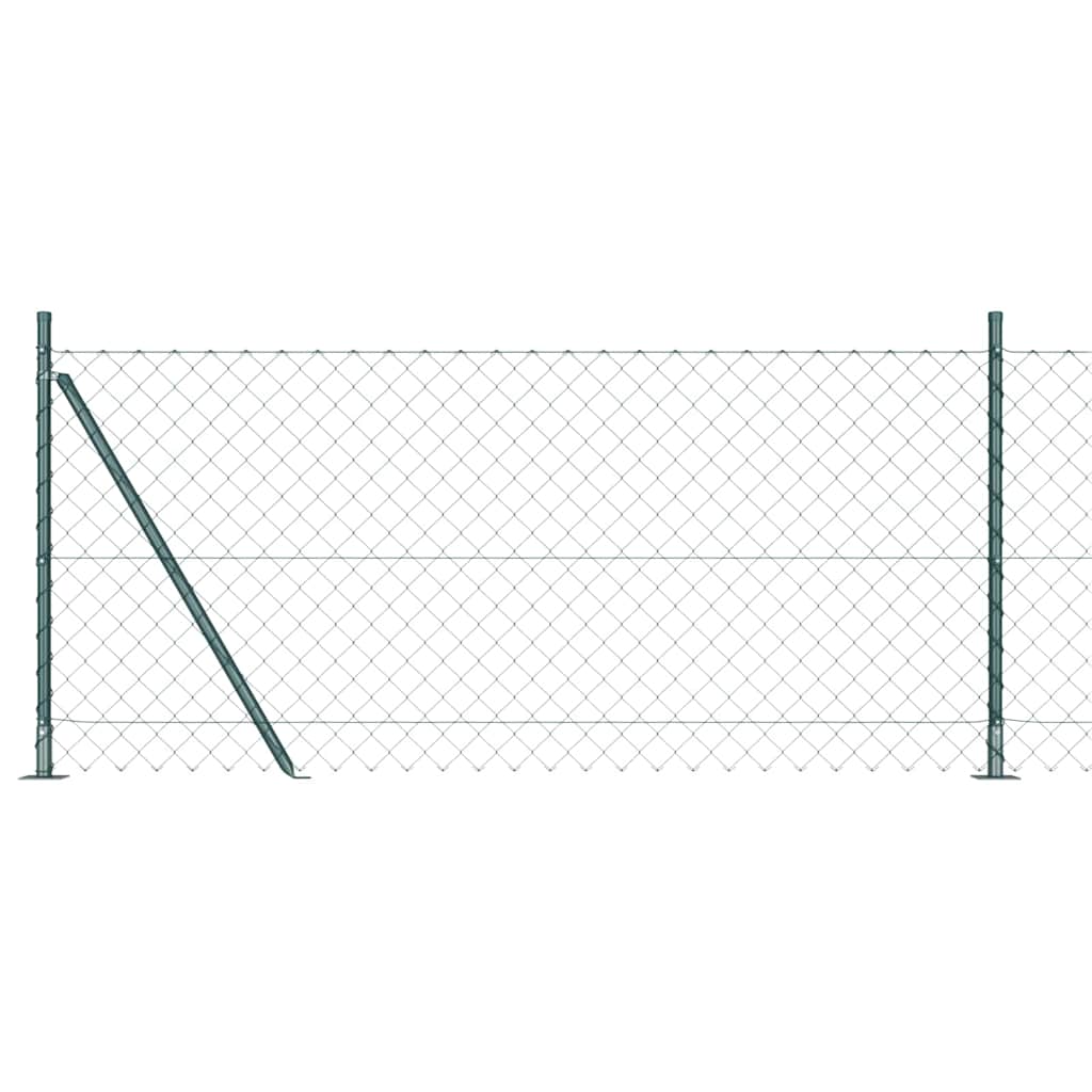 Fence Post Green 10 x 0.8 m (60 x 60 mm mesh) Steel and PVC
