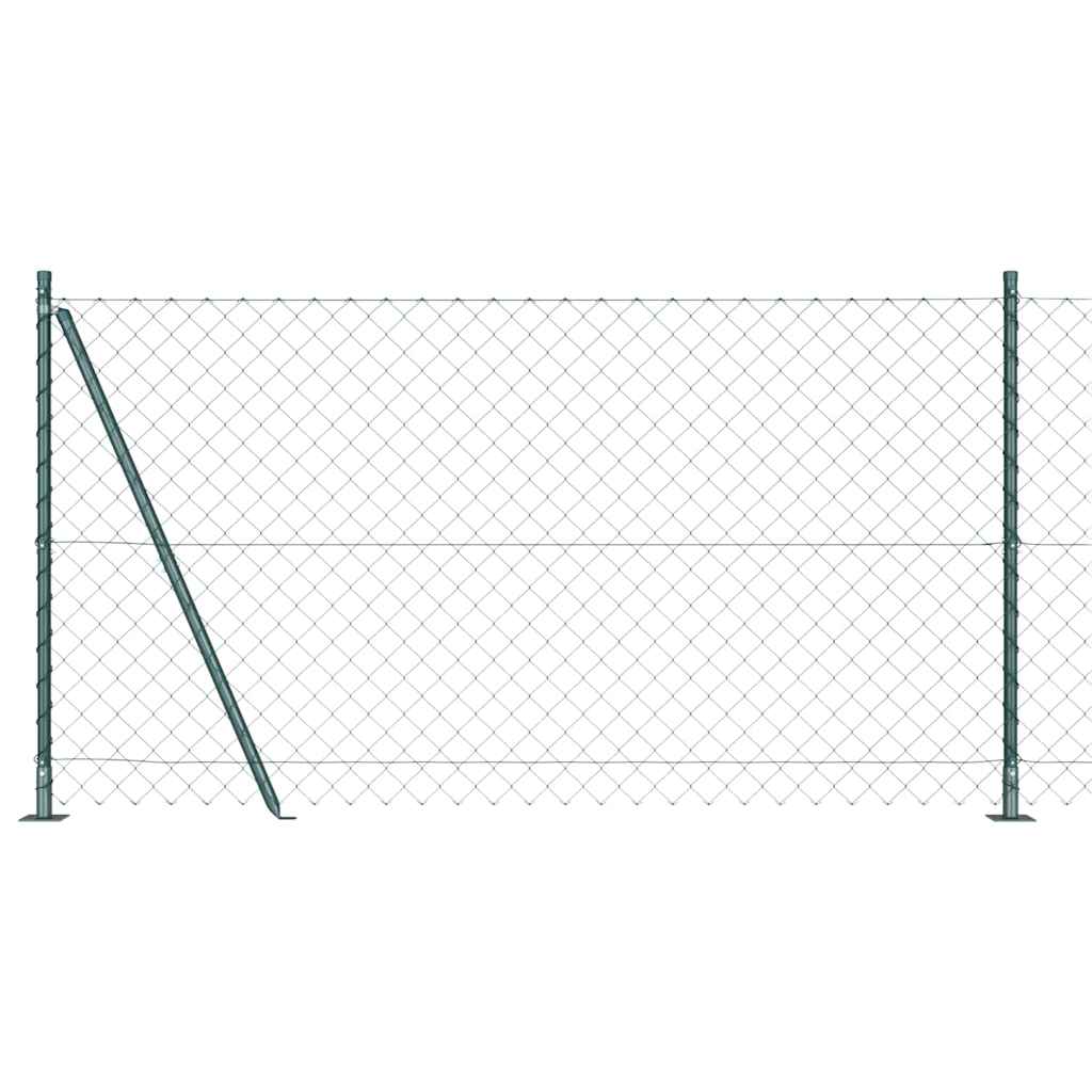 Fence Post Green 10 x 1.2 m (60 x 60 mm mesh) Steel and PVC