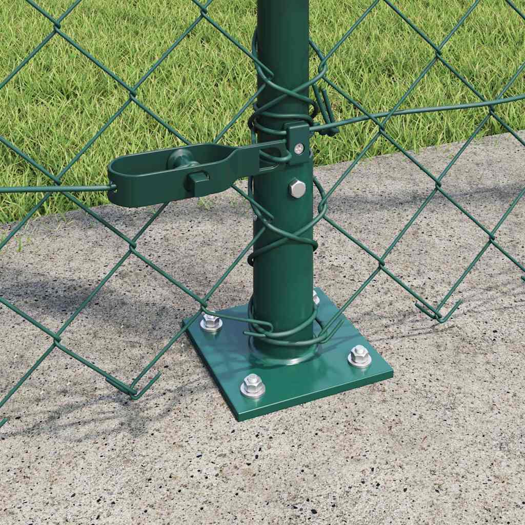 Fence Post Green 10 x 1.6 m (60 x 60 mm mesh) Steel and PVC