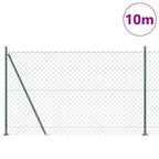 Fence Post Green 10 x 1.6 m (60 x 60 mm mesh) Steel and PVC