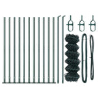 Fence Post Green 25 x 0.4 m (40 x 40 mm mesh) Steel and PVC