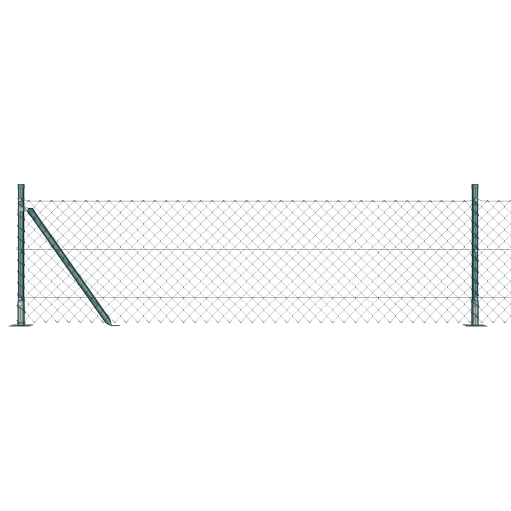 Fence Post Green 25 x 0.6 m (40 x 40 mm mesh) Steel and PVC