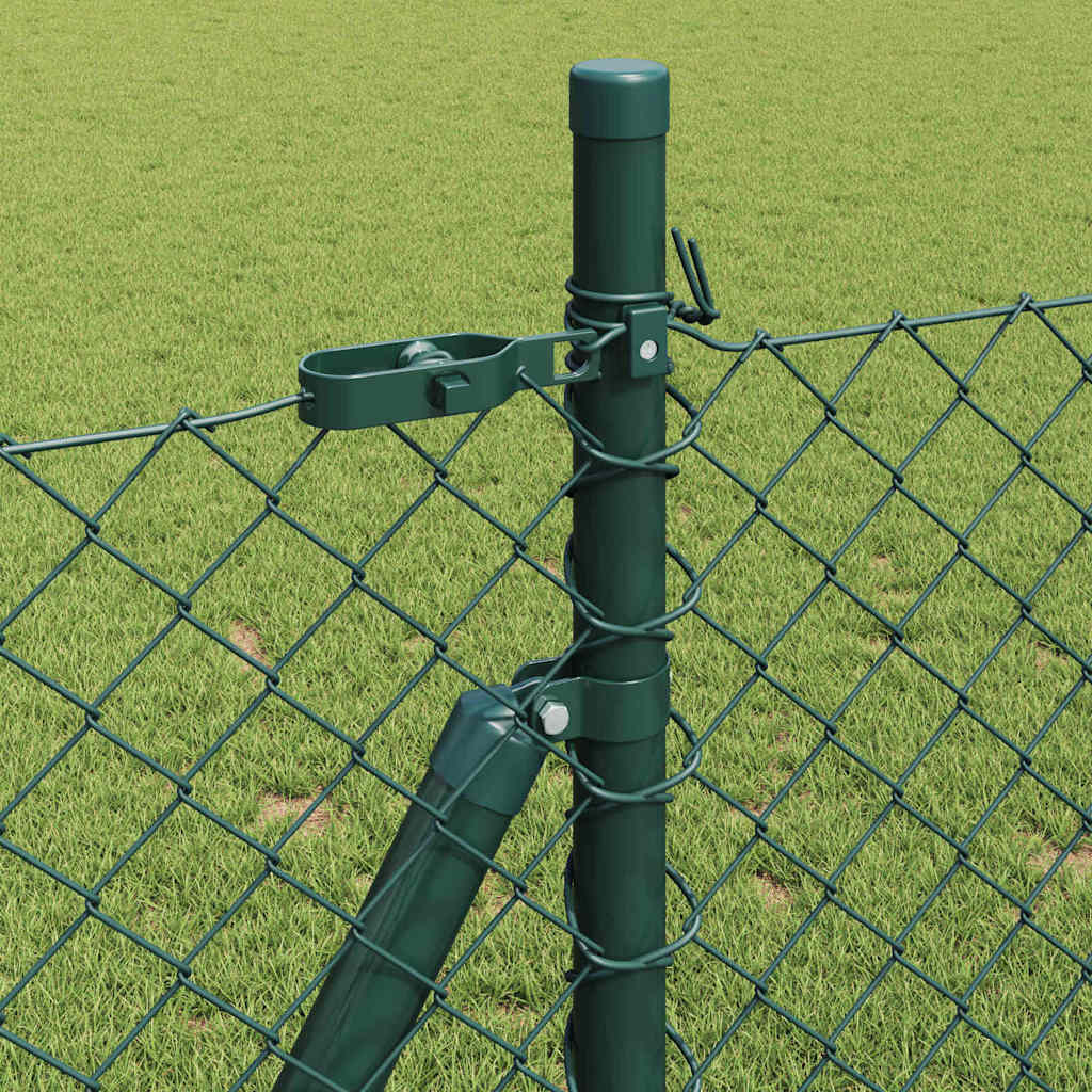 Fence Post Green 25 x 0.8 m (40 x 40 mm mesh) Steel and PVC