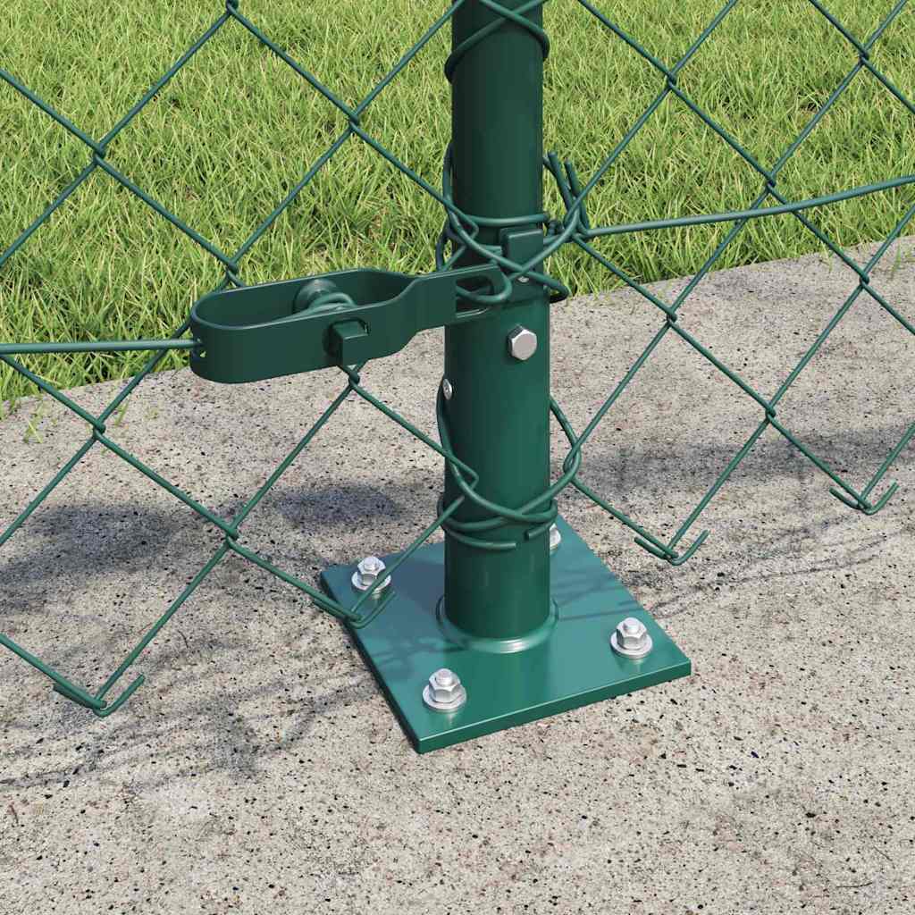 Fence Post Green 25 x 0.6 m (60 x 60 mm mesh) Steel and PVC