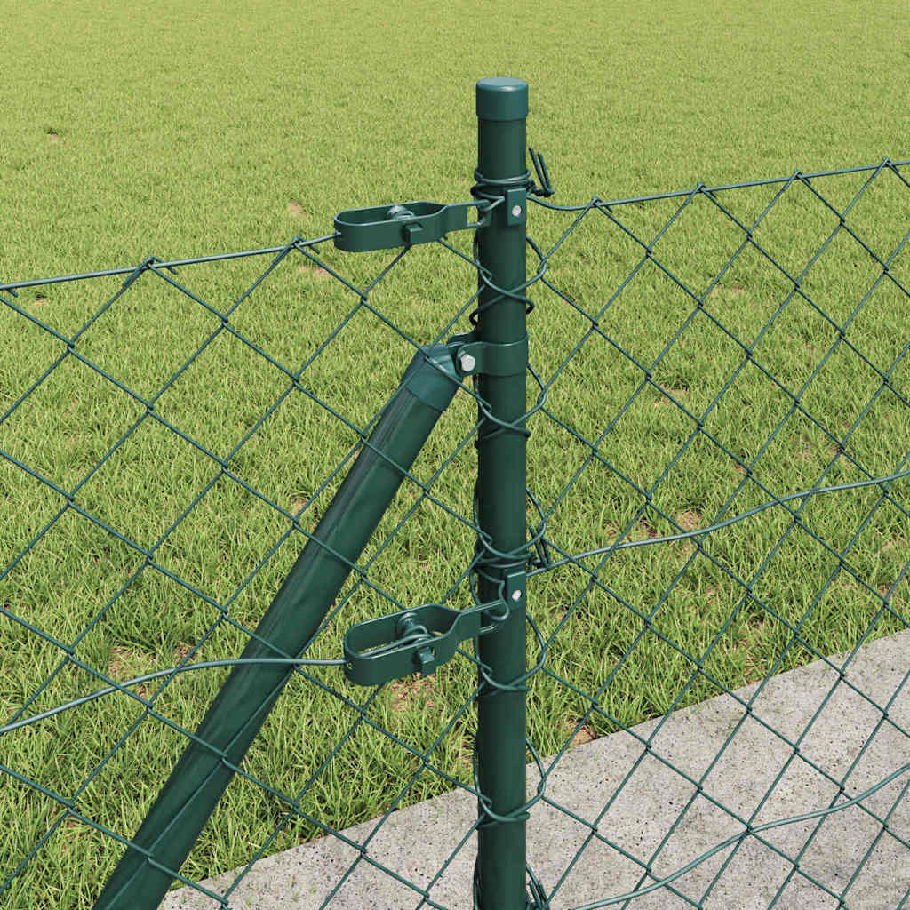Fence Post Green 25 x 0.6 m (60 x 60 mm mesh) Steel and PVC