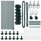 Fence Post Green 25 x 0.6 m (60 x 60 mm mesh) Steel and PVC