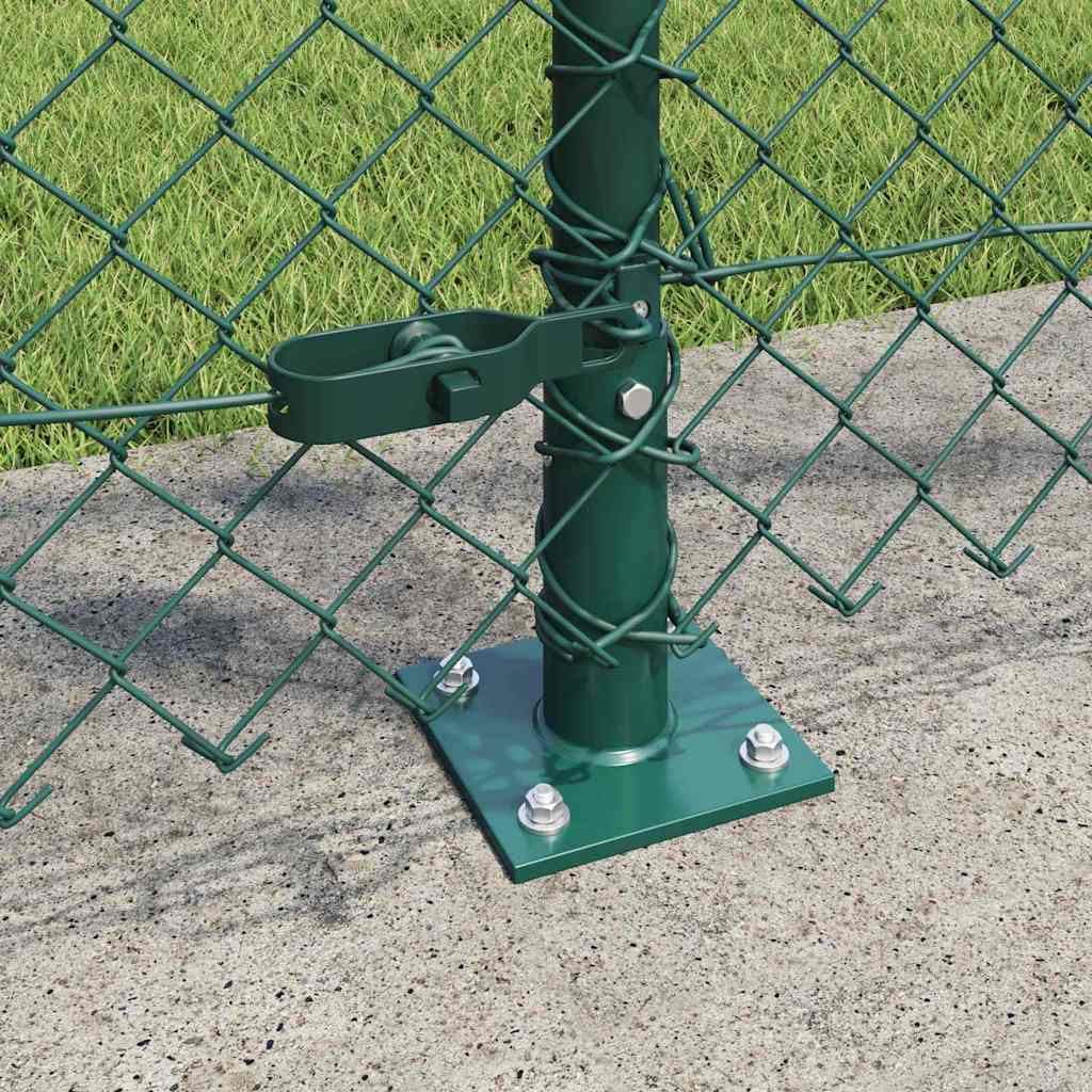 Fence Post Green 25 x 1.2 m (60 x 60 mm mesh) Steel and PVC