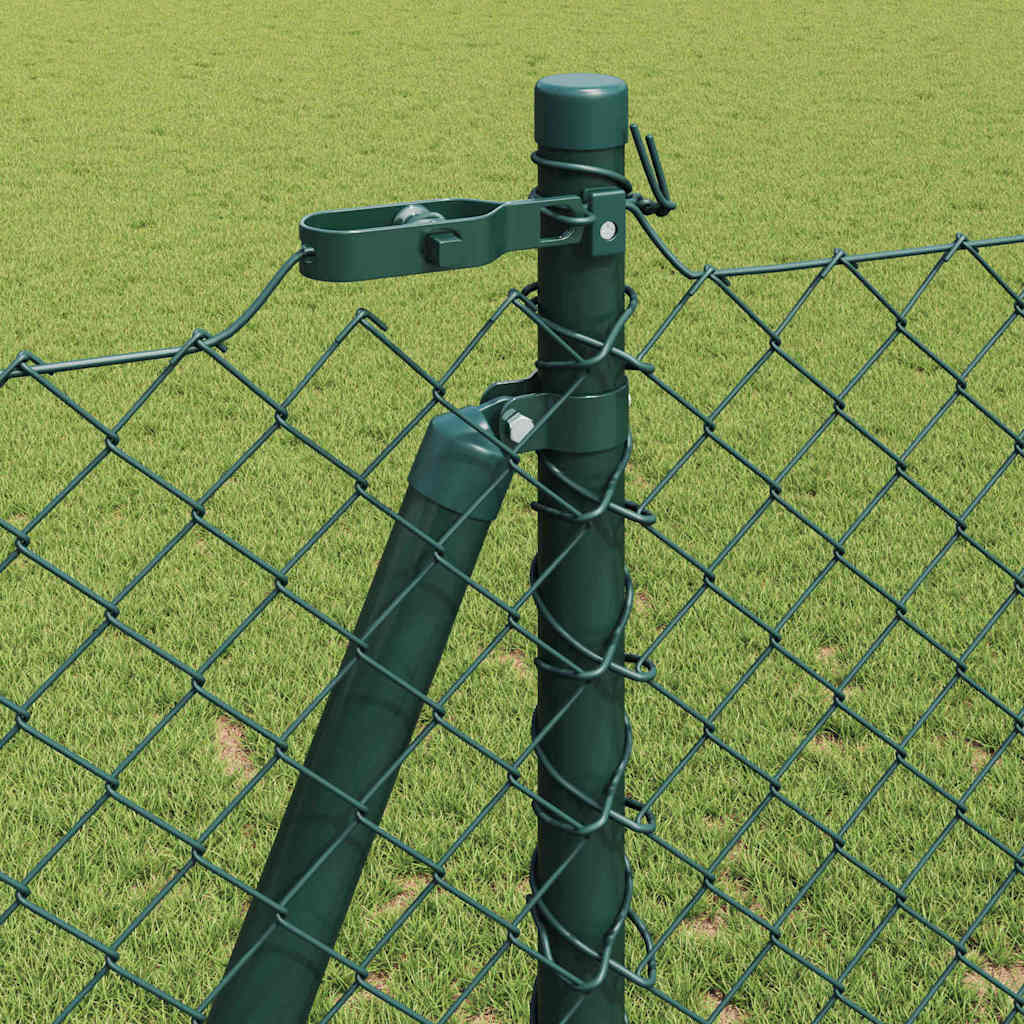 Fence Post Green 25 x 1.2 m (60 x 60 mm mesh) Steel and PVC