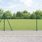 Fence Post Green 25 x 1.2 m (60 x 60 mm mesh) Steel and PVC