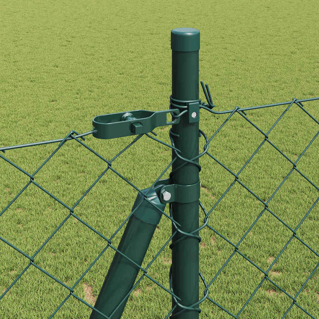 Fence Post Green 25 x 1.6 m (60 x 60 mm mesh) Steel and PVC