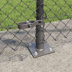 Fence Post Grey 10 x 1.2 m (40 x 40 mm mesh) Steel and PVC