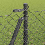 Fence Post Grey 10 x 1.2 m (40 x 40 mm mesh) Steel and PVC