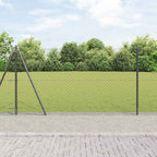 Fence Post Grey 10 x 1.2 m (40 x 40 mm mesh) Steel and PVC