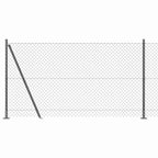 Fence Post Grey 10 x 1.2 m (40 x 40 mm mesh) Steel and PVC