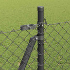Fence Post Grey 10 x 1.4 m (40 x 40 mm mesh) Steel and PVC
