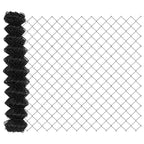 Fence Post Grey 10 x 0.8 m (60 x 60 mm mesh) Steel and PVC