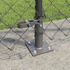 Fence Post Grey 10 x 1.2 m (60 x 60 mm mesh) Steel and PVC
