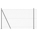 Fence Post Grey 10 x 1.6 m (60 x 60 mm mesh) Steel and PVC