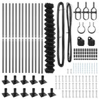 Fence Post Grey 25 x 1.4 m (60 x 60 mm mesh) Steel and PVC