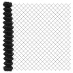 Fence Post Grey 25 x 1.4 m (60 x 60 mm mesh) Steel and PVC