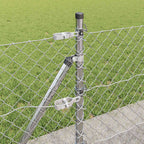 Fence Post Silver 10 x 0.4 m (40 x 40 mm mesh) Steel