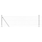 Fence Post Silver 10 x 0.4 m (40 x 40 mm mesh) Steel