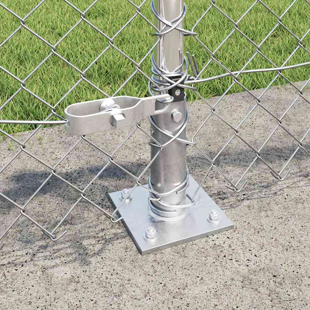 Fence Post Silver 10 x 0.6 m (40 x 40 mm mesh) Steel