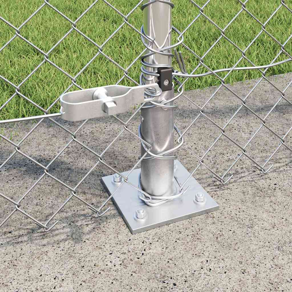 Fence Post Silver 10 x 1.5 m (40 x 40 mm mesh) Steel