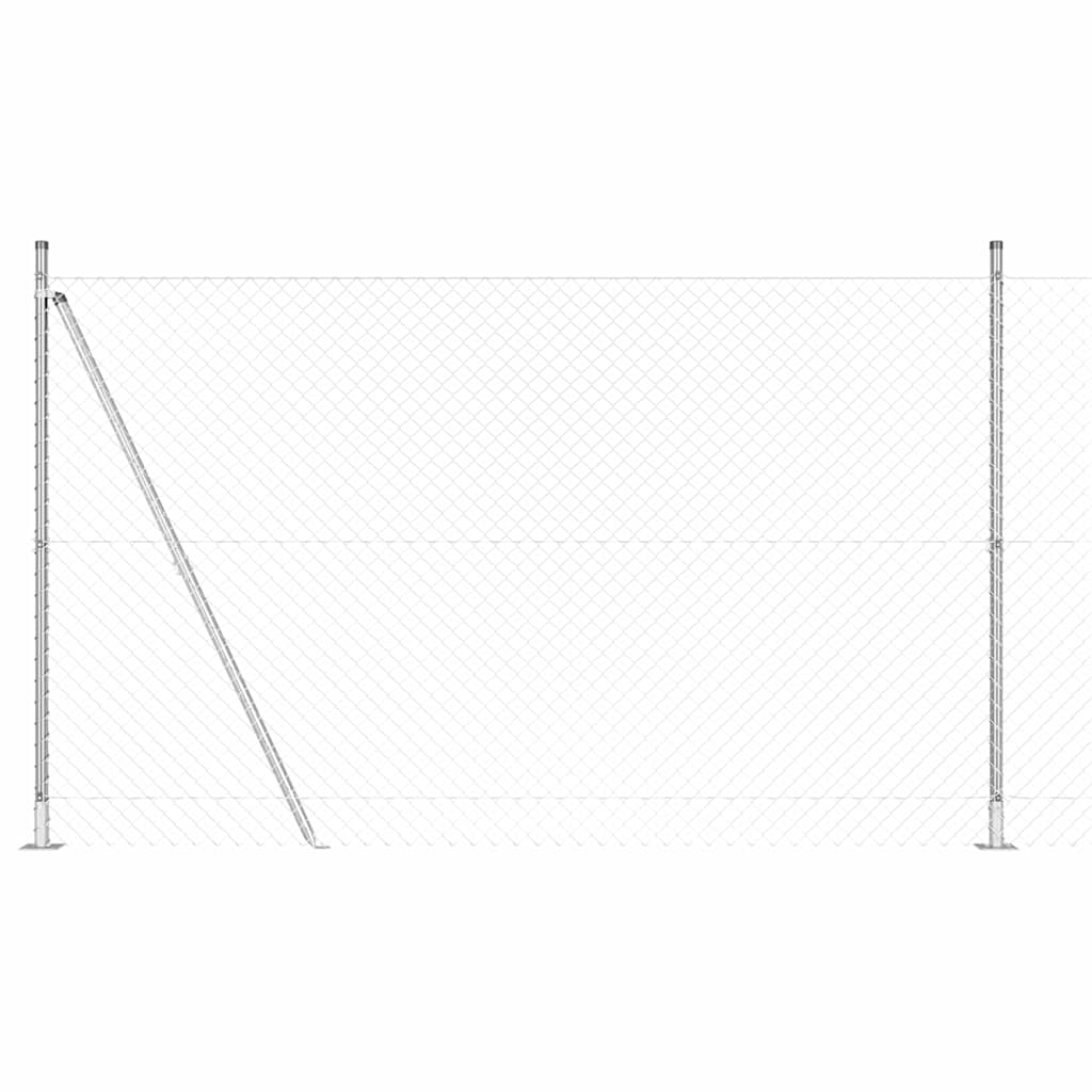 Fence Post Silver 10 x 1.5 m (40 x 40 mm mesh) Steel