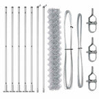 Fence Post Silver 10 x 1.6 m (40 x 40 mm mesh) Steel