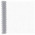 Fence Post Silver 10 x 1.6 m (40 x 40 mm mesh) Steel