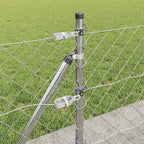 Fence Post Silver 10 x 0.4 m (60 x 60 mm mesh) Steel