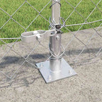 Fence Post Silver 10 x 0.6 m (60 x 60 mm mesh) Steel