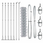 Fence Post Silver 10 x 1 m (60 x 60 mm mesh) Steel