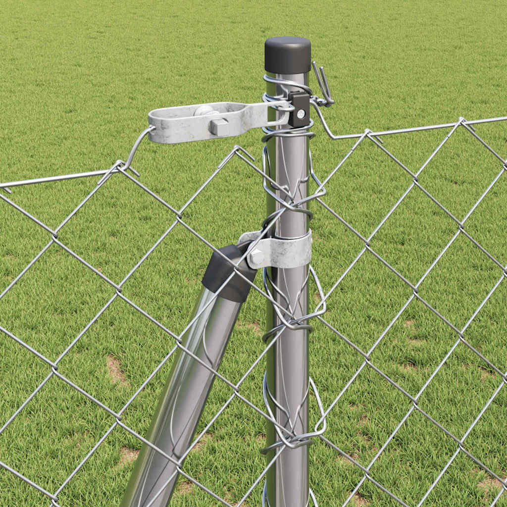 Fence Post Silver 10 x 1.2 m (60 x 60 mm mesh) Steel