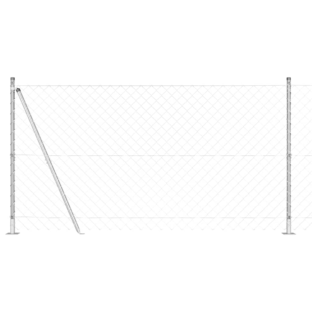 Fence Post Silver 10 x 1.2 m (60 x 60 mm mesh) Steel