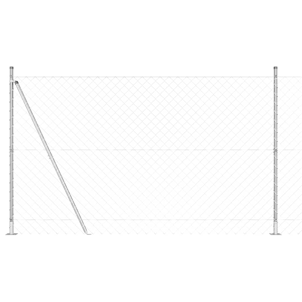 Fence Post Silver 10 x 1.5 m (60 x 60 mm mesh) Steel
