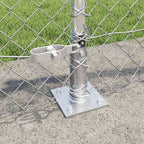 Fence Post Silver 25 x 0.4 m (40 x 40 mm mesh) Steel